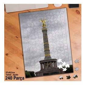 Asil Hobi Zafer Sütunu-Almanya-Heykel Yapboz-Ayak Destekli Çerçeveli 240 Parça Puzzle