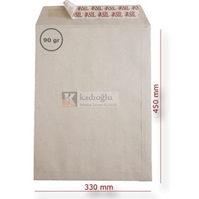 Asil Kraft 90 gr 250'li 33x45 cm Torba Zarf