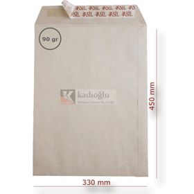 Asil Kraft 90 gr 250'li 33x45 cm Torba Zarf