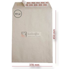 Asil Kraft 90 gr 250'li 37x45 cm Torba Zarf
