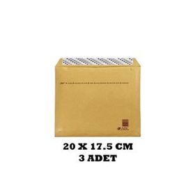 Asil Zarf No:AS-9110 3'lü Cd 20x17.5 cm Formula Hava Kabarcıklı Zarf