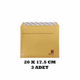 Asil Zarf No:AS-9110 3'lü Cd 20x17.5 cm Formula Hava Kabarcıklı Zarf