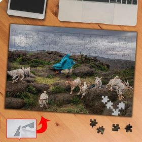 Asilmeydan 423513396 240 Parça Çobanlık Yapan Çocuk Puzzle Yapboz Tablo