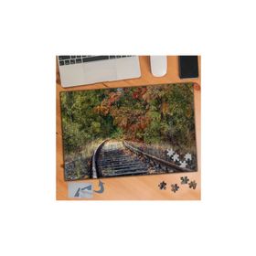 Asilmeydan 424482557 240 Parça Ağaçlı Tren Rayı Yolu Manzara Puzzle Yapboz Tablo