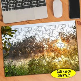 Asilmeydan 425013968 240 Parça Deniz Ve Gün Batımı Manzarası Puzzle Yapboz Tablo