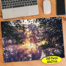 Asilmeydan 425013968 240 Parça Deniz Ve Gün Batımı Manzarası Puzzle Yapboz Tablo