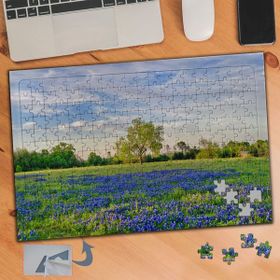 Asilmeydan 425033979 240 Parça Lavanta Bahçesi Yeşil Ağaçlar Puzzle Yapboz Tablo