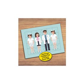 Asilmeydan 427823372 24 Parça Doktor Ve Hemşire Meslek Çocuk Puzzle Yapboz Tablo