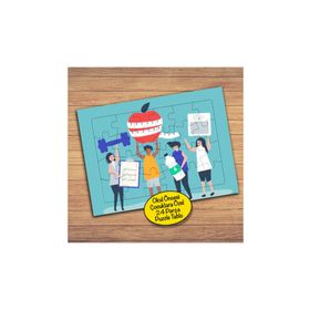 Asilmeydan 428030628 24 Parça Sağlık Formda Insanlar Çocuk Puzzle Yapboz Tablo
