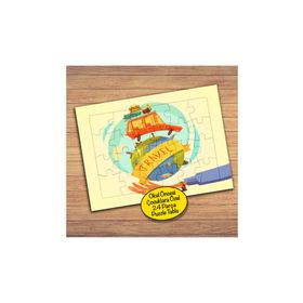 Asilmeydan 428125496 24 Parça Dünya Turu Gezi Teması Çocuk Puzzle Yapboz Tablo