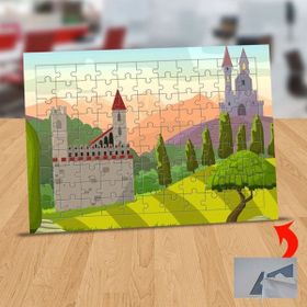 Asilmeydan 433126959 99 Parça Dağlarda Büyük Şatolar Puzzle Yapboz Tablo