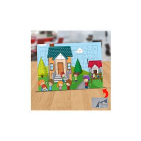 Asilmeydan 433130355 99 Parça Eğlenen Sevecen Çocuklar Puzzle Yapboz Tablo
