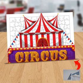 Asilmeydan 433132791 99 Parça Renkli Sirk Alanı Puzzle Yapboz Tablo