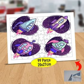 Asilmeydan 433138187 99 Parça Uzaya Giden Roket Puzzle Yapboz Tablo