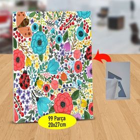 Asilmeydan 433149051 99 Parça Renkli Çiçek Deseni Puzzle Yapboz Tablo
