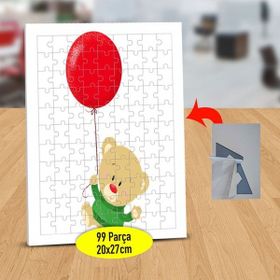 Asilmeydan 433153829 99 Parça Balon Tutan Ayıcık Puzzle Yapboz Tablo