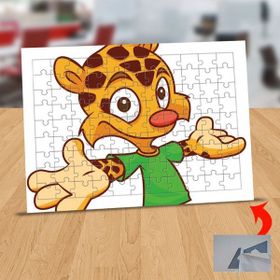Asilmeydan 433156324 99 Parça Sevimli Küçük Zürafa Puzzle Yapboz Tablo