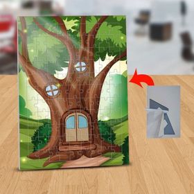 Asilmeydan 433203619 99 Parça Görkemli Ağaç Ev Puzzle Yapboz Tablo