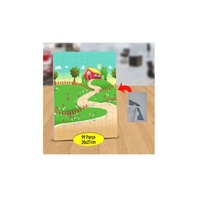 Asilmeydan 433210680 99 Parça Elma Ağaçlı Bahçeli Ev Puzzle Yapboz Tablo