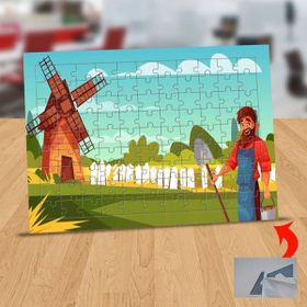 Asilmeydan 433211235 99 Parça Yeldeğirmeni Işçisi Puzzle Yapboz Tablo
