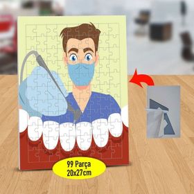 Asilmeydan 433214921 99 Parça Erkek Diş Doktoru Puzzle Yapboz Tablo