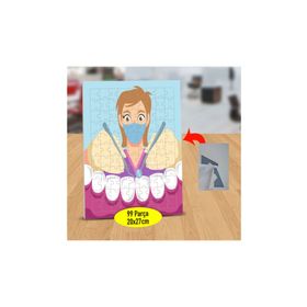 Asilmeydan 433215228 99 Parça Kadın Diş Doktoru Puzzle Yapboz Tablo
