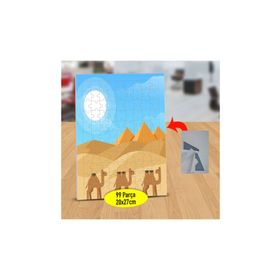 Asilmeydan 433215519 99 Parça Çölde Yürüyen Develer Puzzle Yapboz Tablo