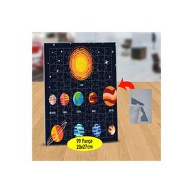 Asilmeydan 433216044 99 Parça Güneş Sistemi Gezegenler Puzzle Yapboz Tablo