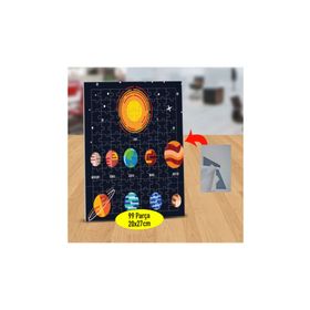 Asilmeydan 433216044 99 Parça Güneş Sistemi Gezegenler Puzzle Yapboz Tablo