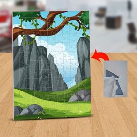 Asilmeydan 433217210 99 Parça Dağlar Arasında Ağaç Puzzle Yapboz Tablo