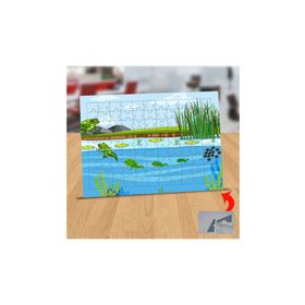 Asilmeydan 433217772 99 Parça Göldeki Kurbağalar Puzzle Yapboz Tablo