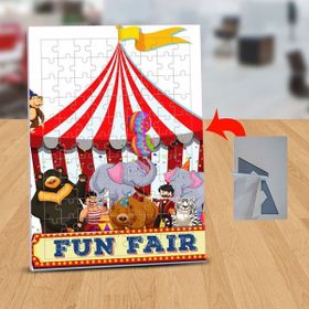 Asilmeydan 433218955 99 Parça Eğlenceli Sirk Çadırı Puzzle Yapboz Tablo