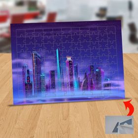 Asilmeydan 433226091 99 Parça Sisli Şehir Görüntüsü Puzzle Yapboz Tablo