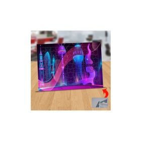 Asilmeydan 433227330 99 Parça Mor Işıklı Şehir Akşamı Puzzle Yapboz Tablo