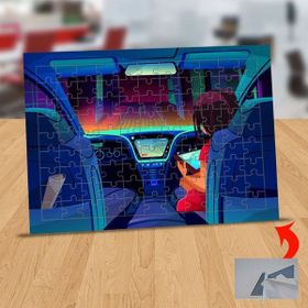 Asilmeydan 433231117 99 Parça Araba Iç Illüstrasyonu Puzzle Yapboz Tablo