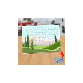 Asilmeydan 433232565 99 Parça Çimenli Ağaçlı Alan Puzzle Yapboz Tablo