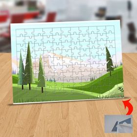 Asilmeydan 433232565 99 Parça Çimenli Ağaçlı Alan Puzzle Yapboz Tablo