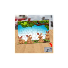Asilmeydan 433232773 99 Parça Ağaç Altında Tavşanlar Puzzle Yapboz Tablo