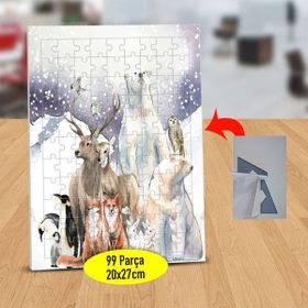 Asilmeydan 433233580 99 Parça Kar Altında Hayvanlar Puzzle Yapboz Tablo