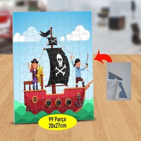 Asilmeydan 433249281 99 Parça Korsan Gemisinde Çocuklar Puzzle Yapboz Tablo
