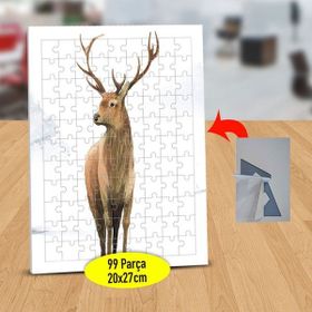 Asilmeydan 433402609 99 Parça Yalnız Sevimli Geyik Puzzle Yapboz Tablo