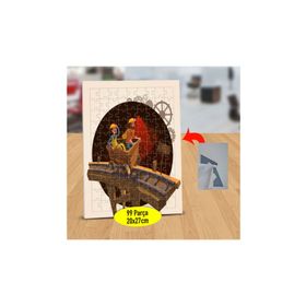 Asilmeydan 433408420 99 Parça Madende Raylı Araba Puzzle Yapboz Tablo