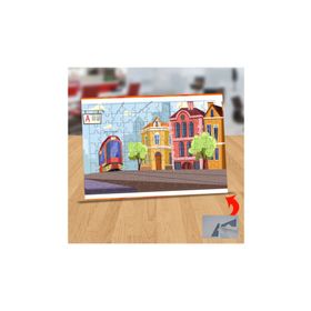 Asilmeydan 433416876 99 Parça Cadde Ortasında Tramvay Puzzle Yapboz Tablo