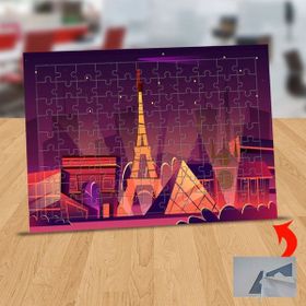 Asilmeydan 433438798 99 Parça Işıklı Paris Gecesi Puzzle Yapboz Tablo