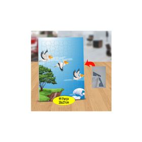 Asilmeydan 433440479 99 Parça Uçuşan Leylekler Puzzle Yapboz Tablo