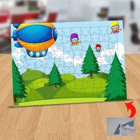 Asilmeydan 433444110 99 Parça Uçan Çocuklar Ve Balon Puzzle Yapboz Tablo