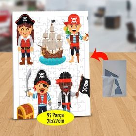 Asilmeydan 433447147 99 Parça Neşeli Küçük Korsanlar Puzzle Yapboz Tablo