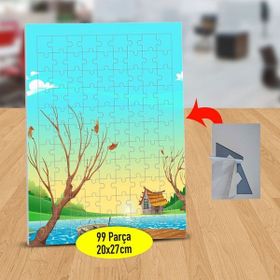 Asilmeydan 433460885 99 Parça Yaprakları Dökülen Ağaç Puzzle Yapboz Tablo