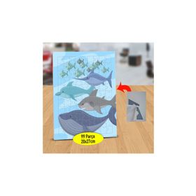 Asilmeydan 433465840 99 Parça Neşeli Sürü Balıklar Puzzle Yapboz Tablo