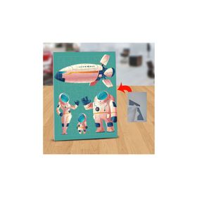 Asilmeydan 433473582 99 Parça Astronot Aile Puzzle Yapboz Tablo